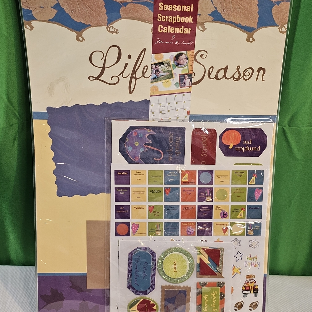 Life Seasonal Scrapbook Calendar Album by Marianne‎ Richmond Brand New